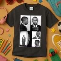 John Lewis Mug Shots Civil Rights Leader Kids T-Shirt thumb 3