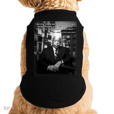John Lewis Portrait Quote 1940-2020 Tribute Doggie Tank