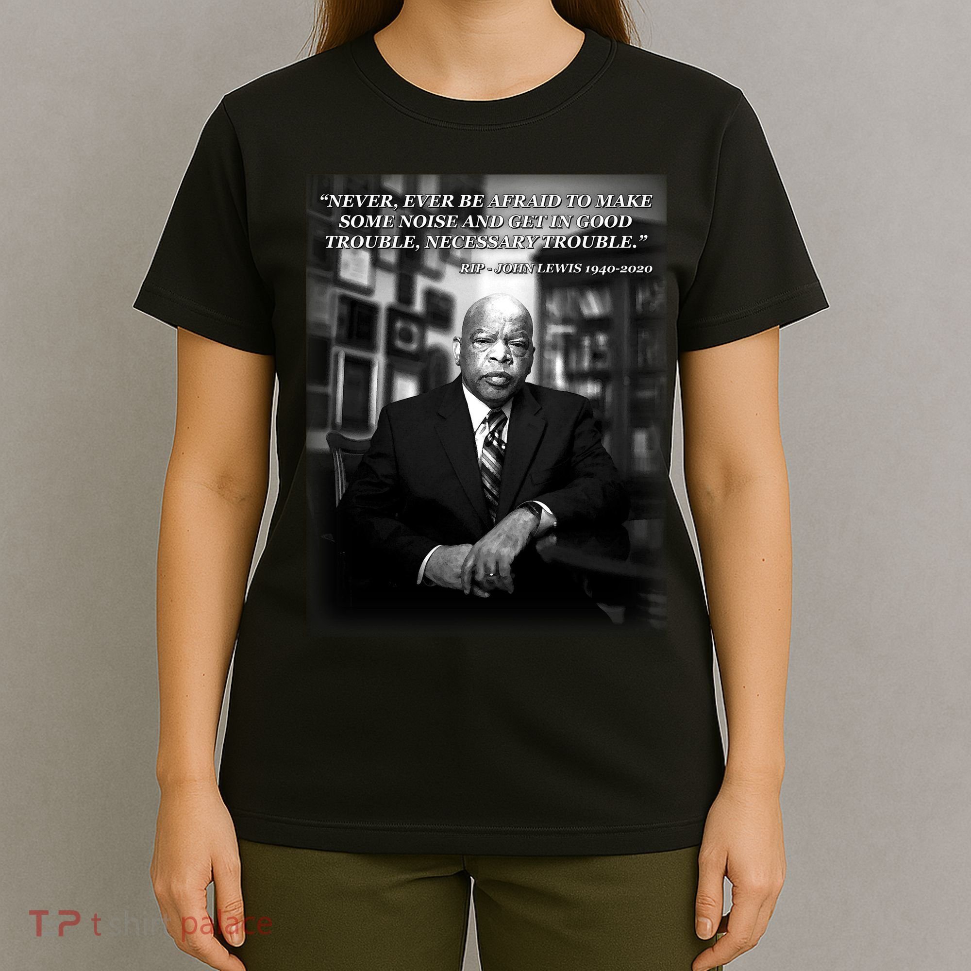 John Lewis Portrait Quote 1940-2020 Tribute T-Shirt