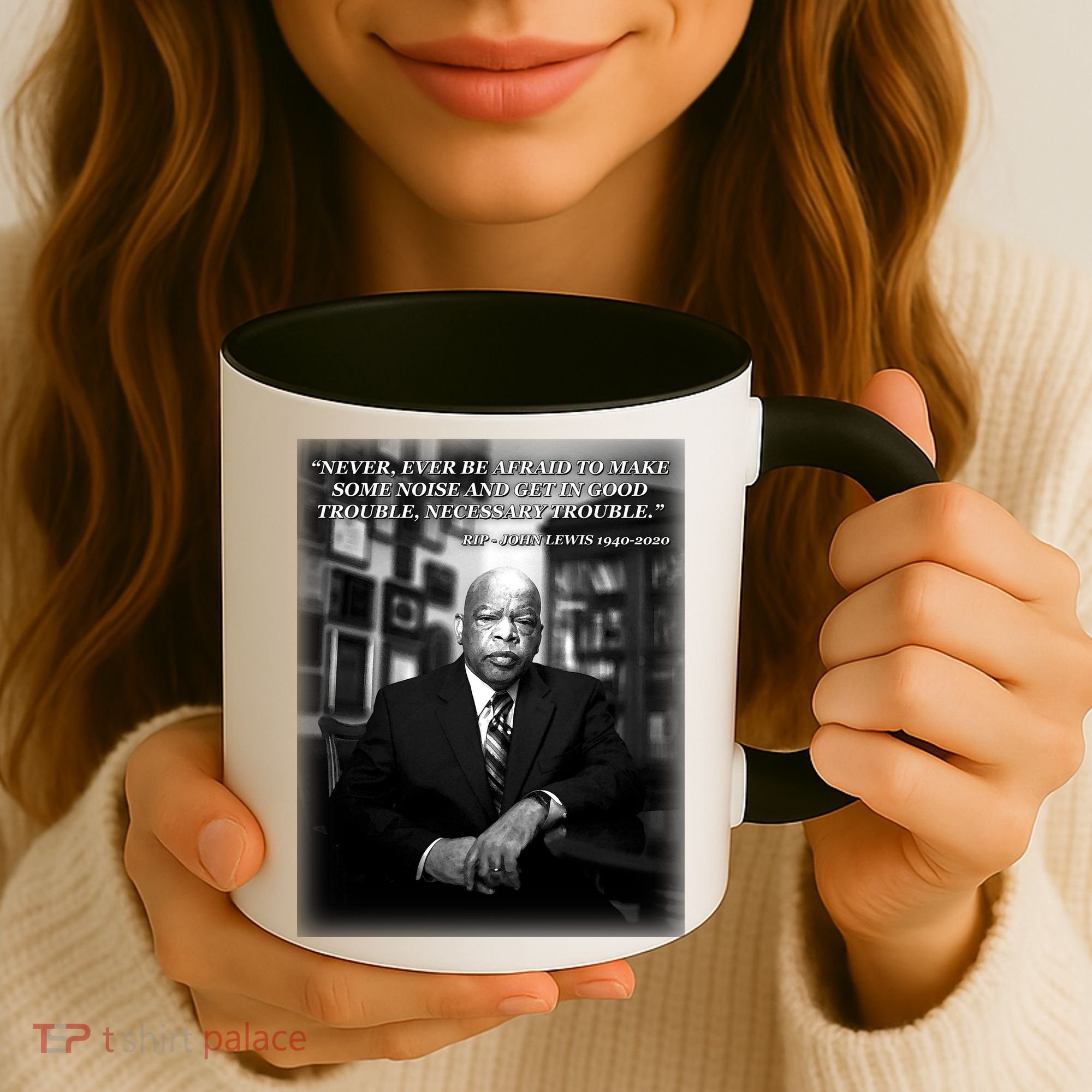 John Lewis Portrait Quote 1940-2020 Tribute Coffee Mug