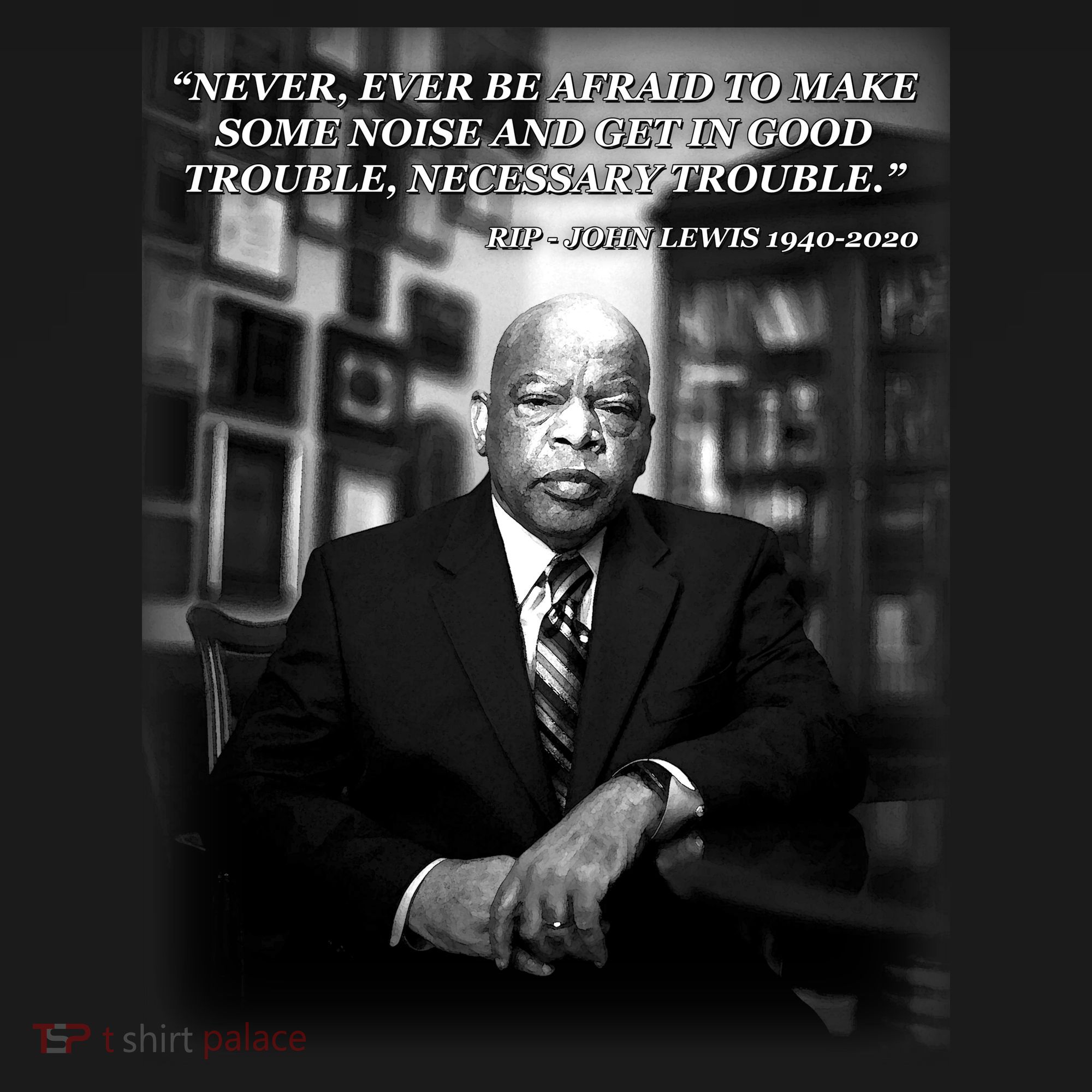 John Lewis Portrait Quote 1940-2020 Tribute Ornament