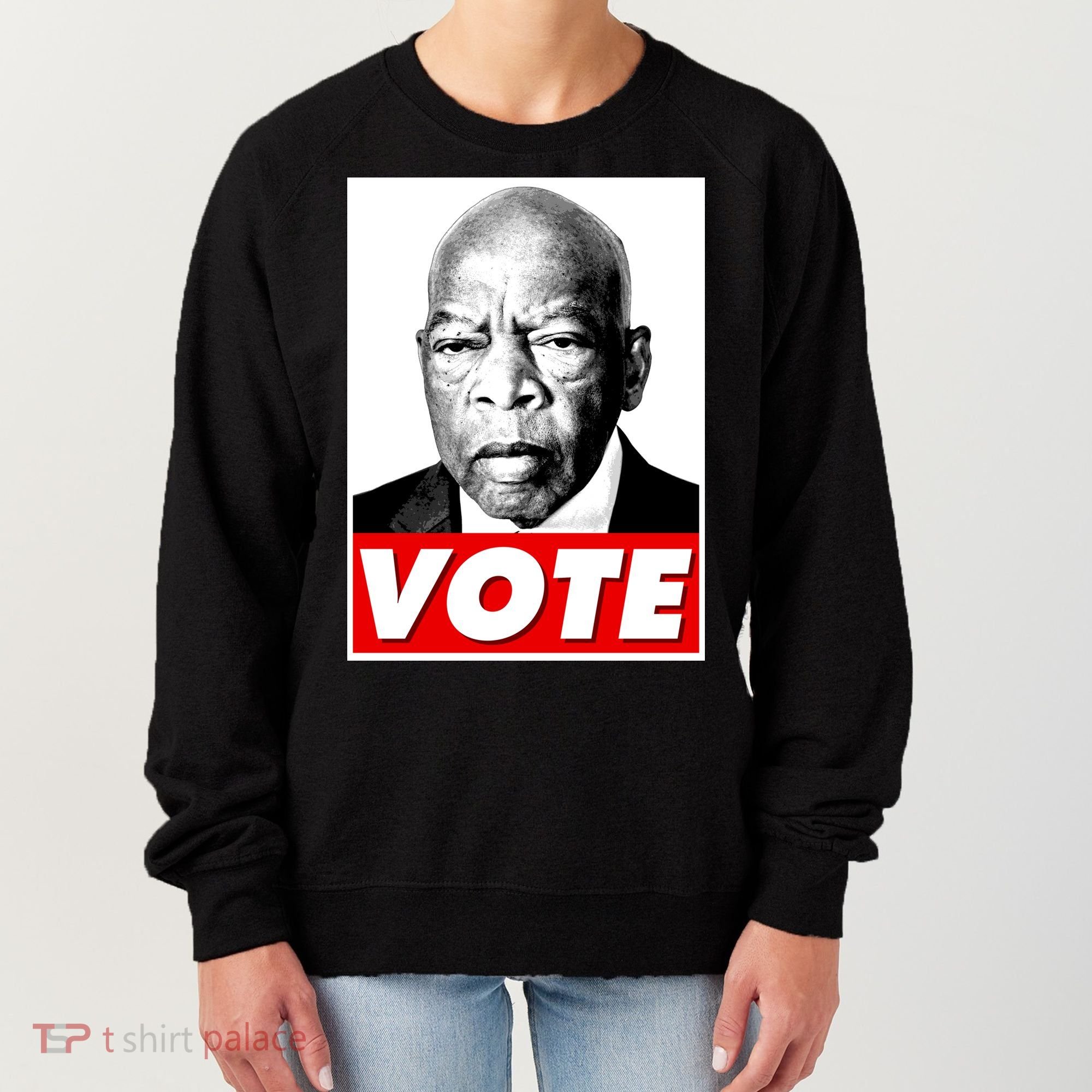 John Lewis Tribute Vote Poster Women's Sweatshirt