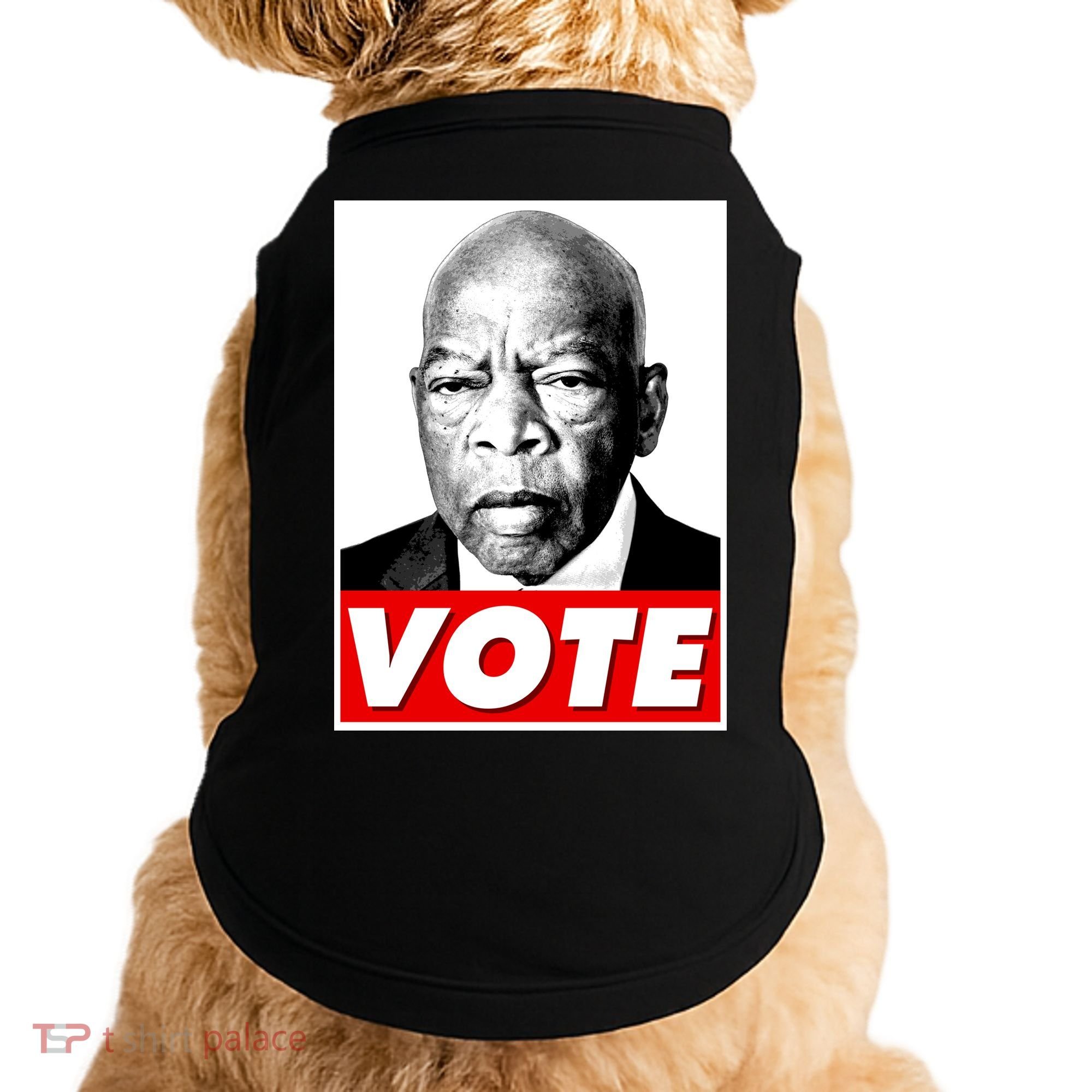 John Lewis Tribute Vote Poster Doggie Tank