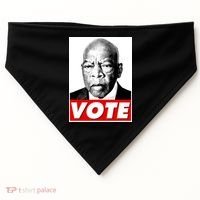 John Lewis Tribute Vote Poster USA-Made Doggie Bandana thumb 0