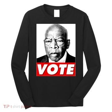 John Lewis Tribute Vote Poster Long Sleeve Shirt