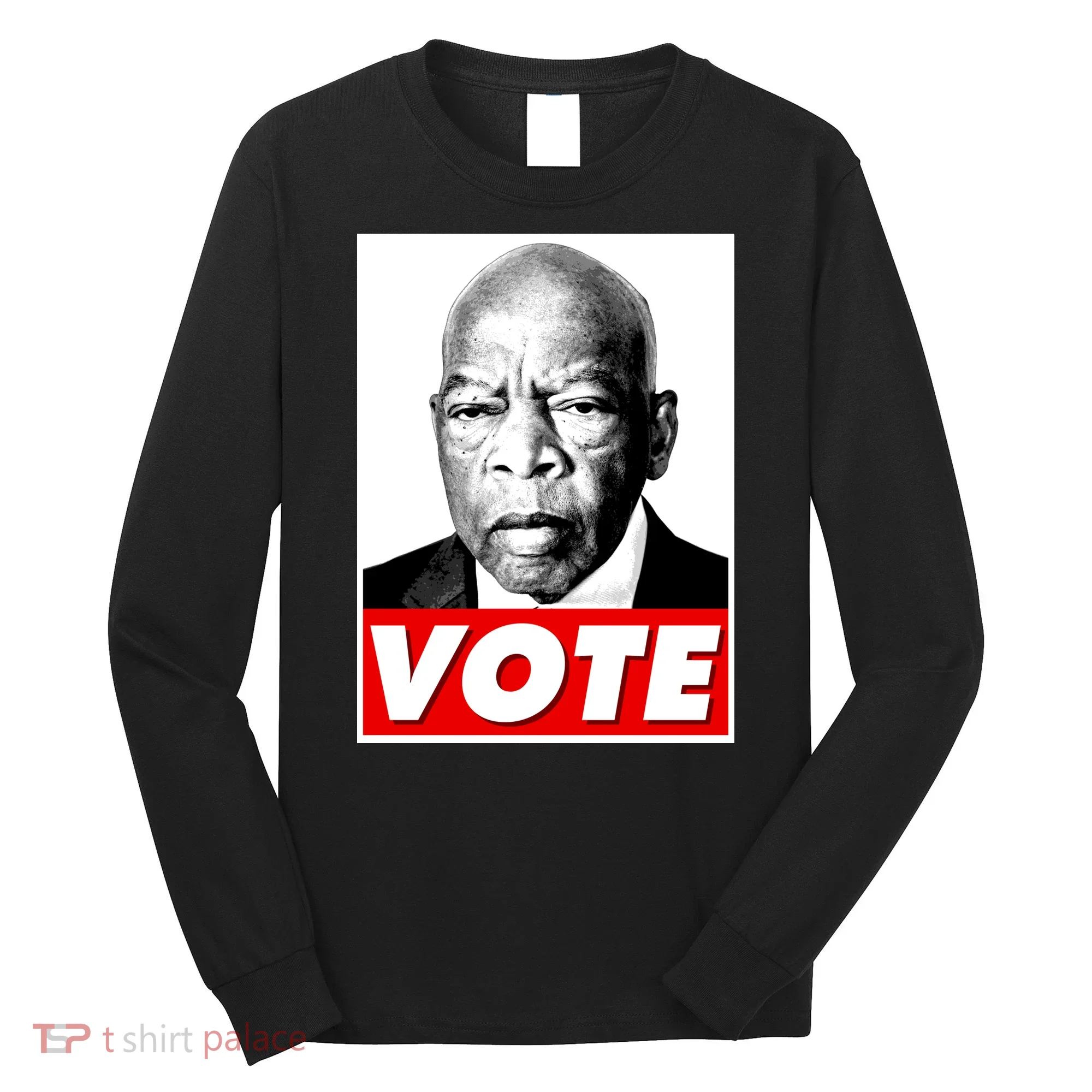 John Lewis Tribute Vote Poster Long Sleeve Shirt