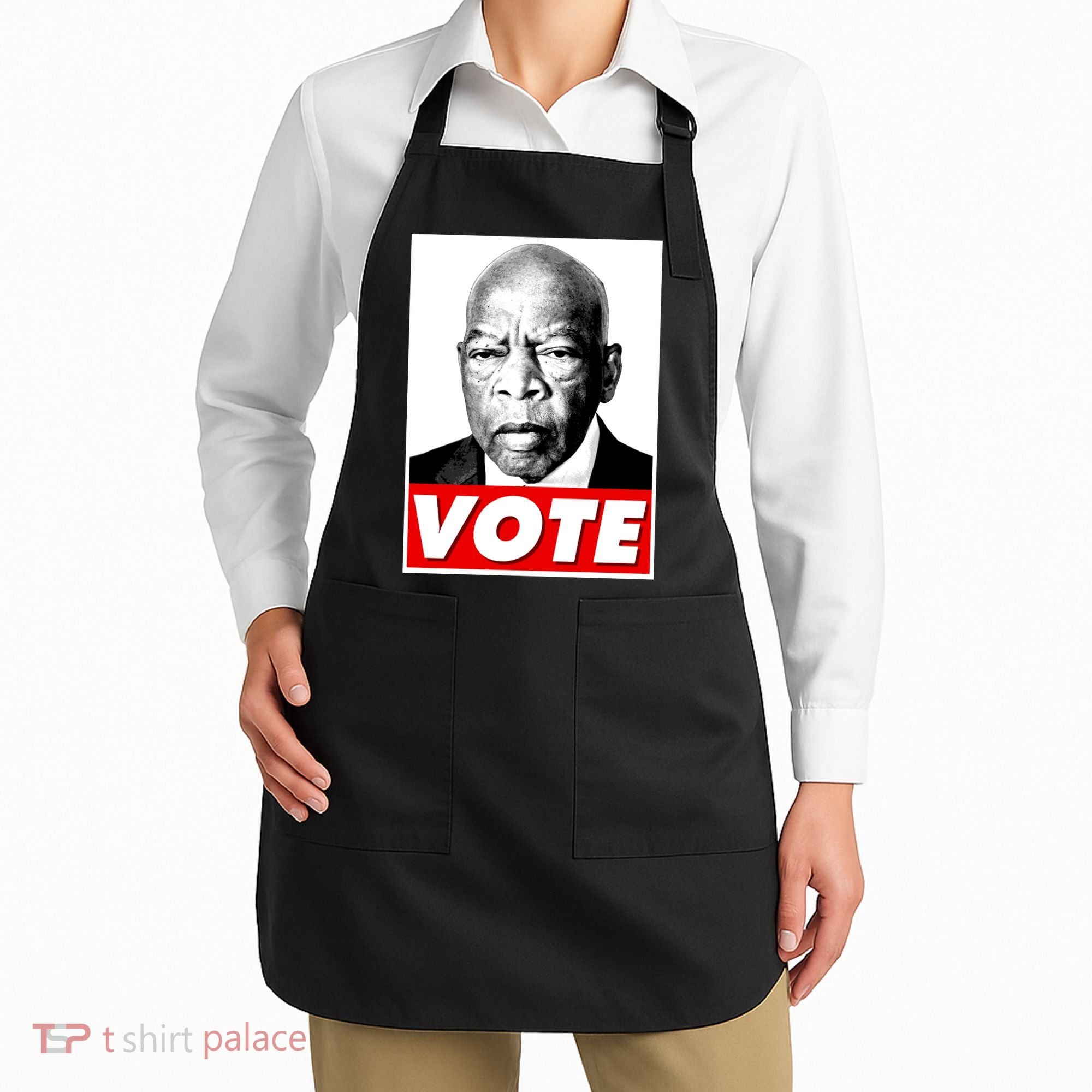John Lewis Tribute Vote Poster Apron