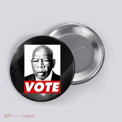 John Lewis Tribute Vote Poster Button