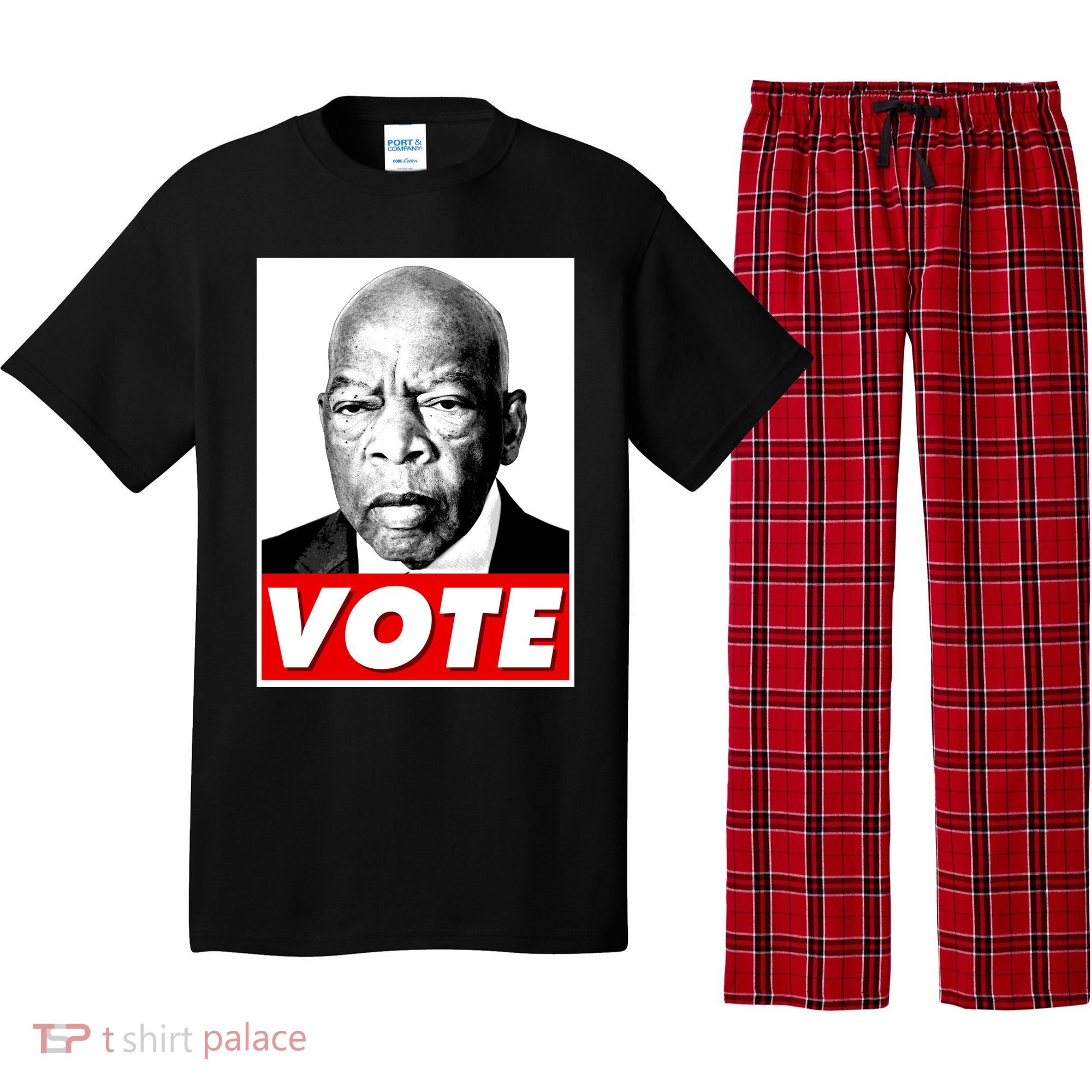 John Lewis Tribute Vote Poster Pajama Set