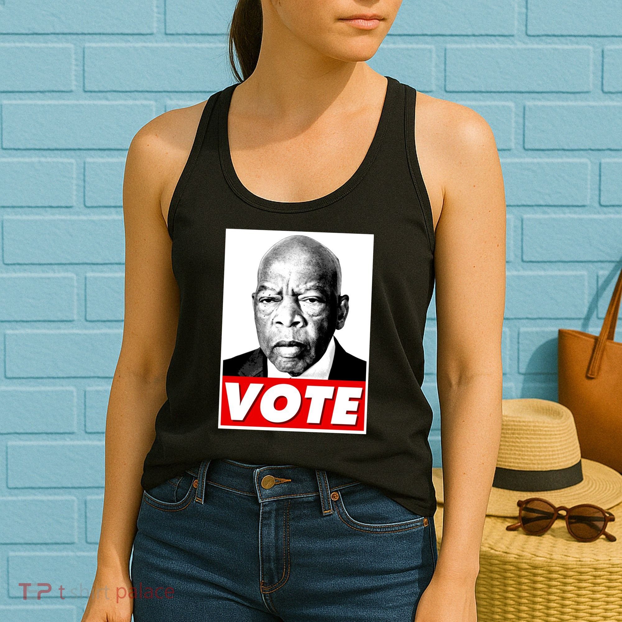 John Lewis Tribute Vote Poster Women's Tank Top