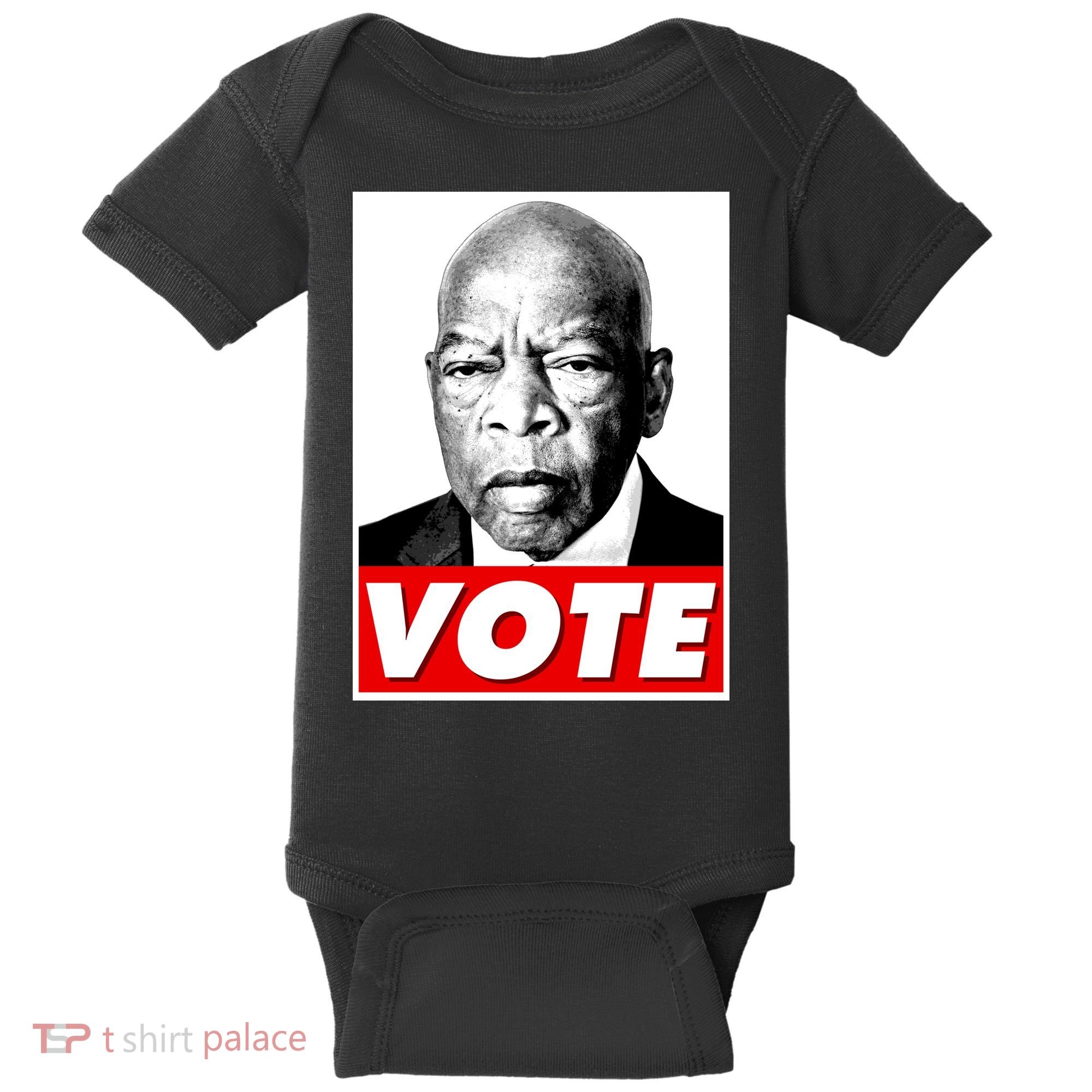 John Lewis Tribute Vote Poster Baby Bodysuit