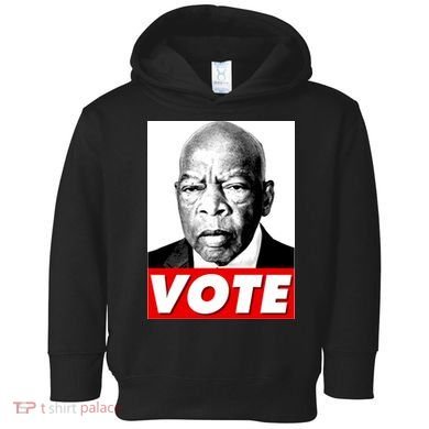 John Lewis Tribute Vote Poster Toddler Hoodie