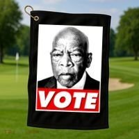 John Lewis Tribute Vote Poster Golf Towel thumb 1