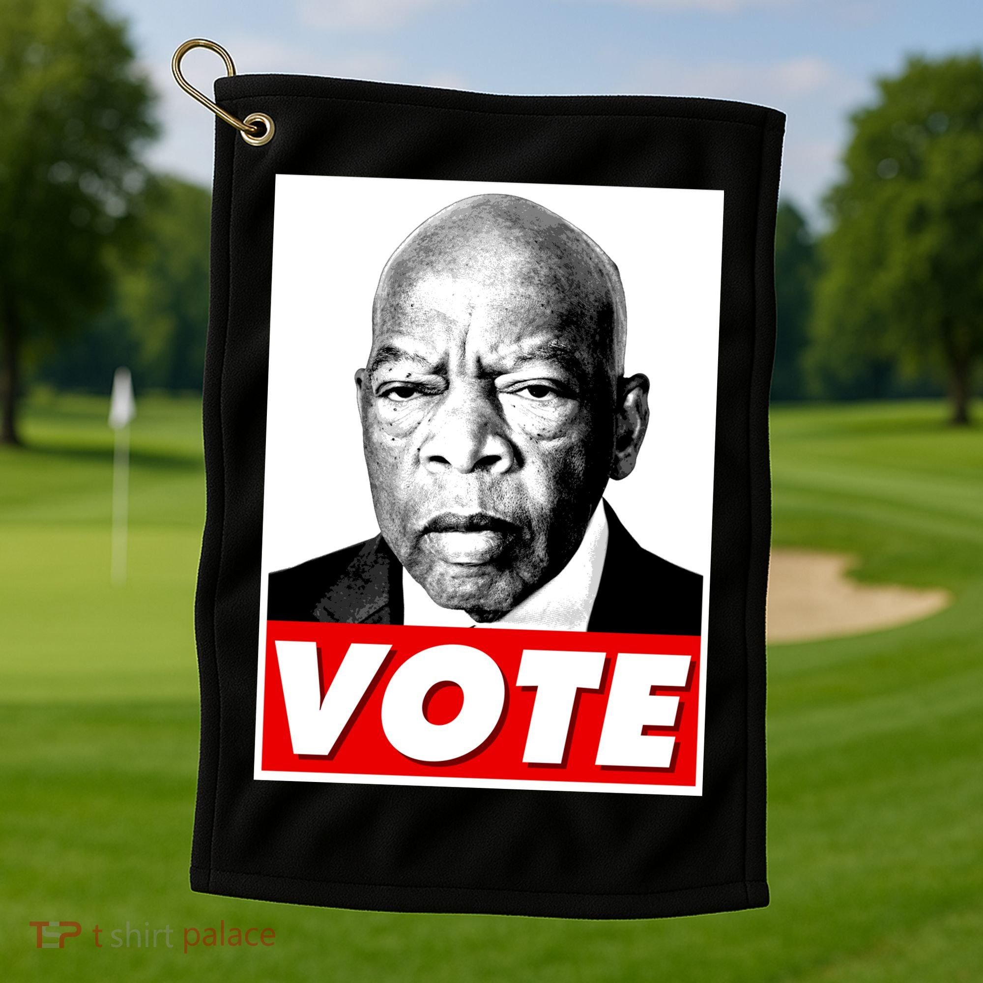 John Lewis Tribute Vote Poster Golf Towel