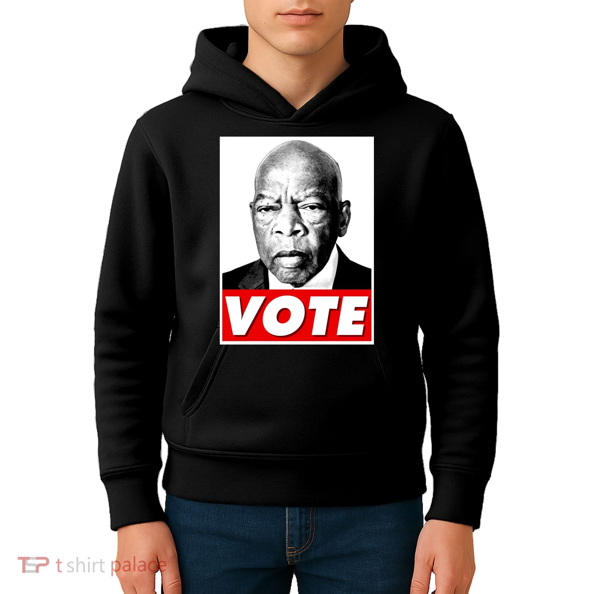 John Lewis Tribute Vote Poster Kids Hoodie