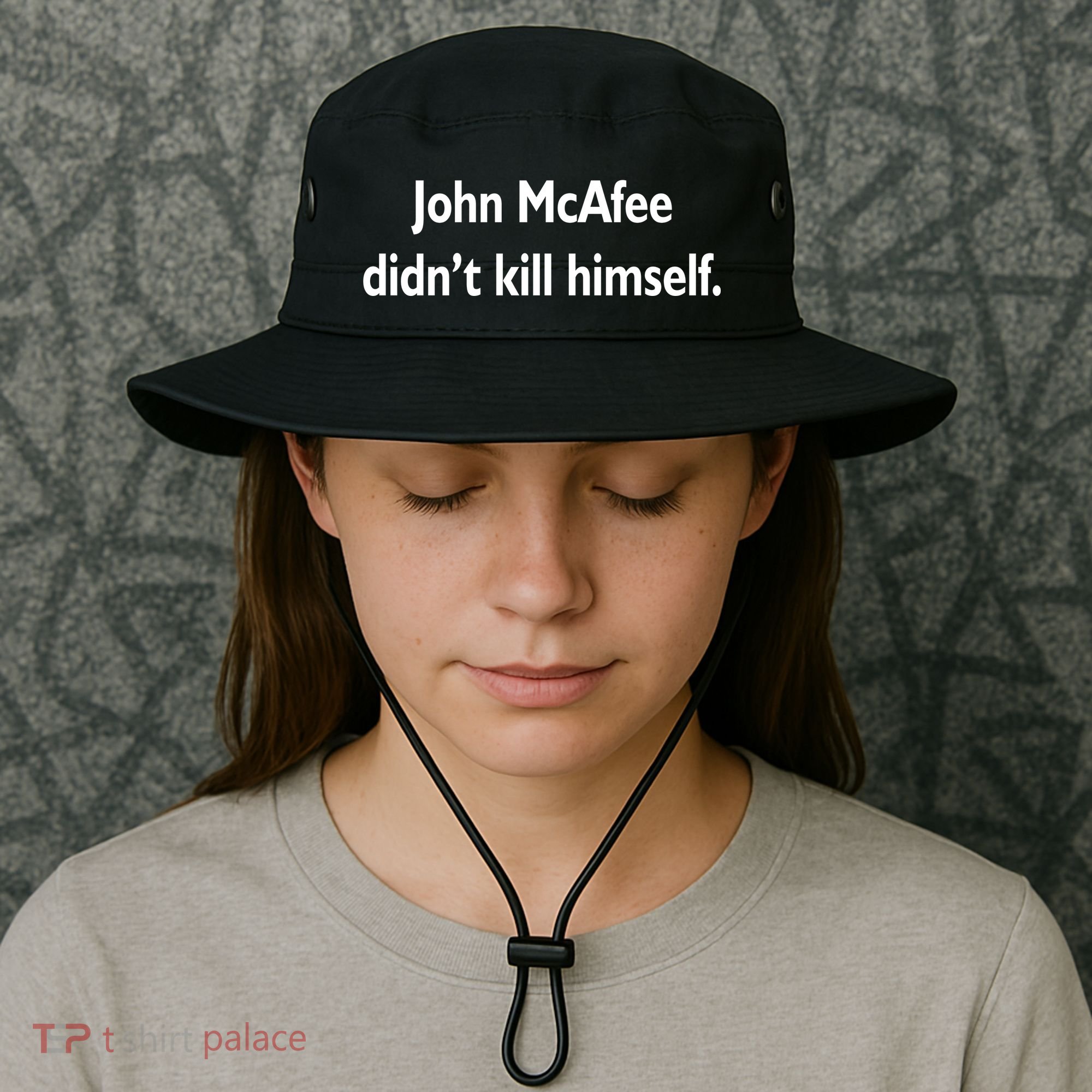 John McAfee Didn't Kill Himself Bucket Hat