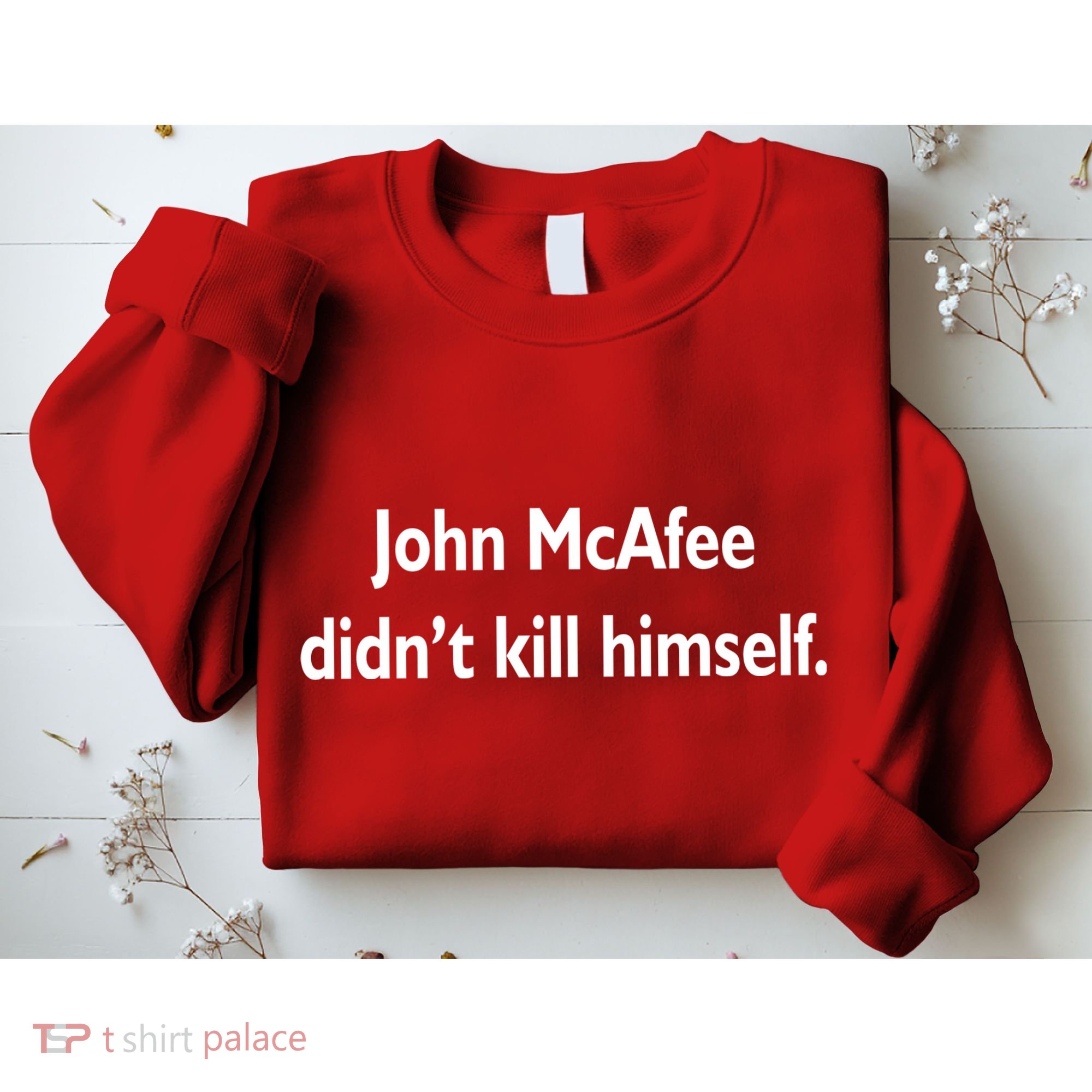 John McAfee Didn't Kill Himself Sweatshirt