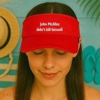 John McAfee Didn't Kill Himself Visor thumb 2