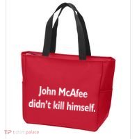 John McAfee Didn't Kill Himself Tote Bag thumb 3