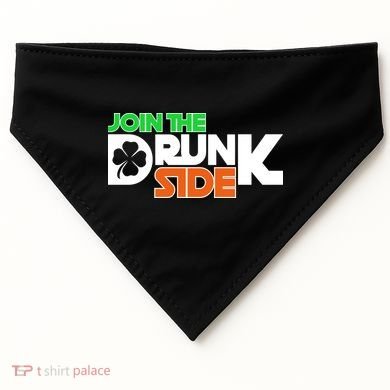 Join The Drunk Side St. Patrick's Day USA-Made Doggie Bandana