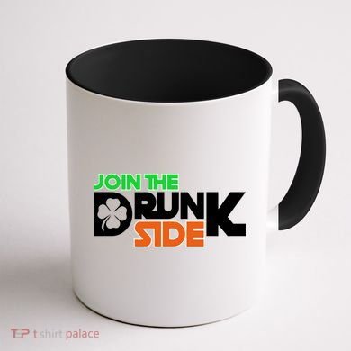Join The Drunk Side St. Patrick's Day Coffee Mug back
