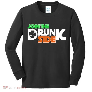 Join The Drunk Side St. Patrick's Day Kids Long Sleeve Shirt