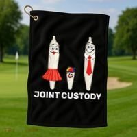 Joint Custody Golf Towel thumb 1