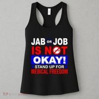 Jab Or Job Is Not Okay Medical Freedom Nurses Women's Tank Top thumb 3