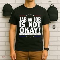 Jab Or Job Is Not Okay Support Medical Workers T-Shirt thumb 6