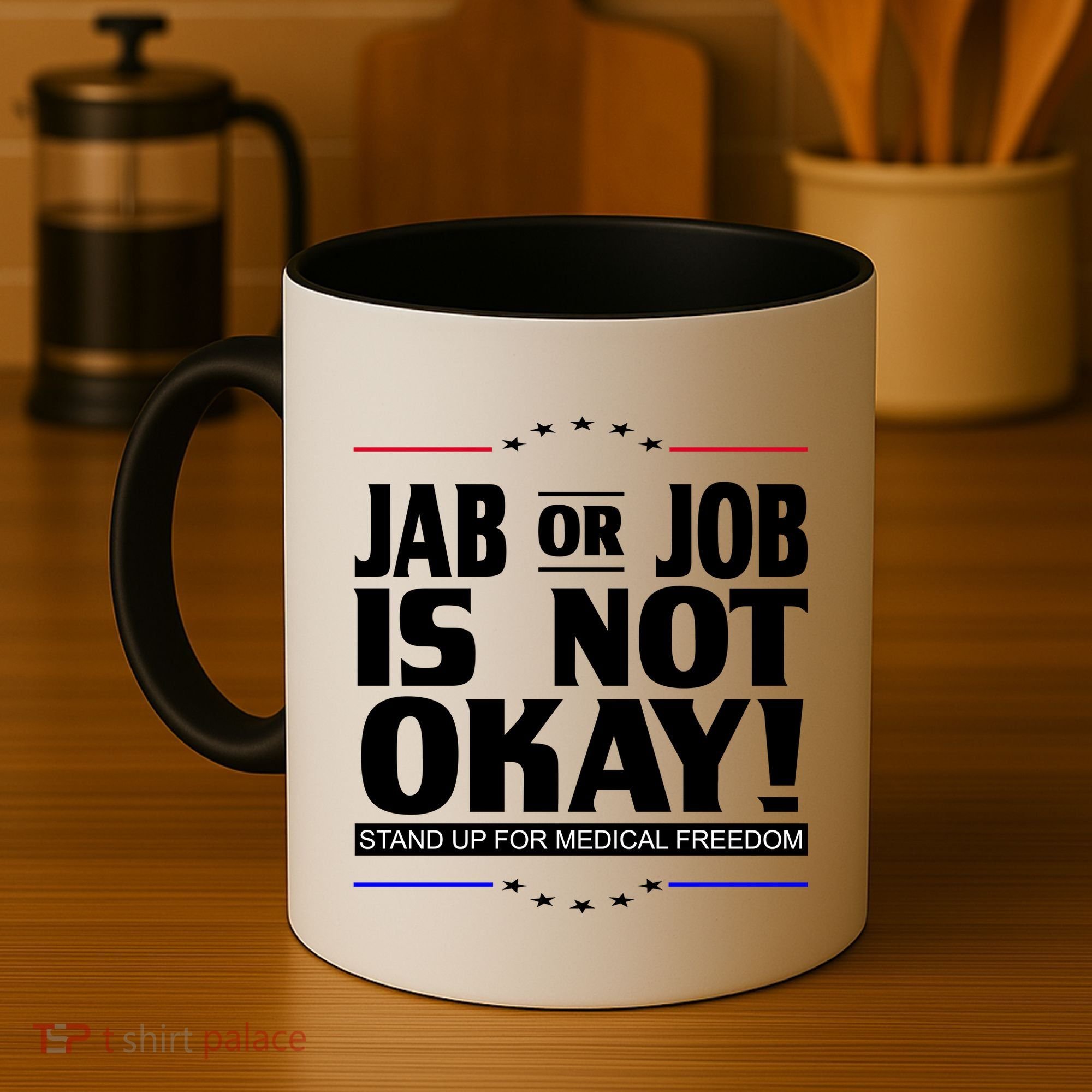 Jab Or Job Is Not Okay Support Medical Workers Coffee Mug