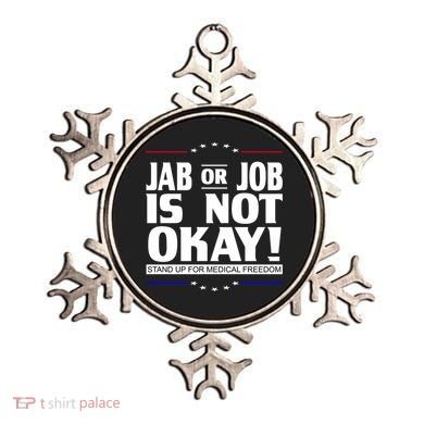 Jab Or Job Is Not Okay Support Medical Workers Ornament
