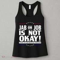 Jab Or Job Is Not Okay Support Medical Workers Women's Tank Top thumb 3