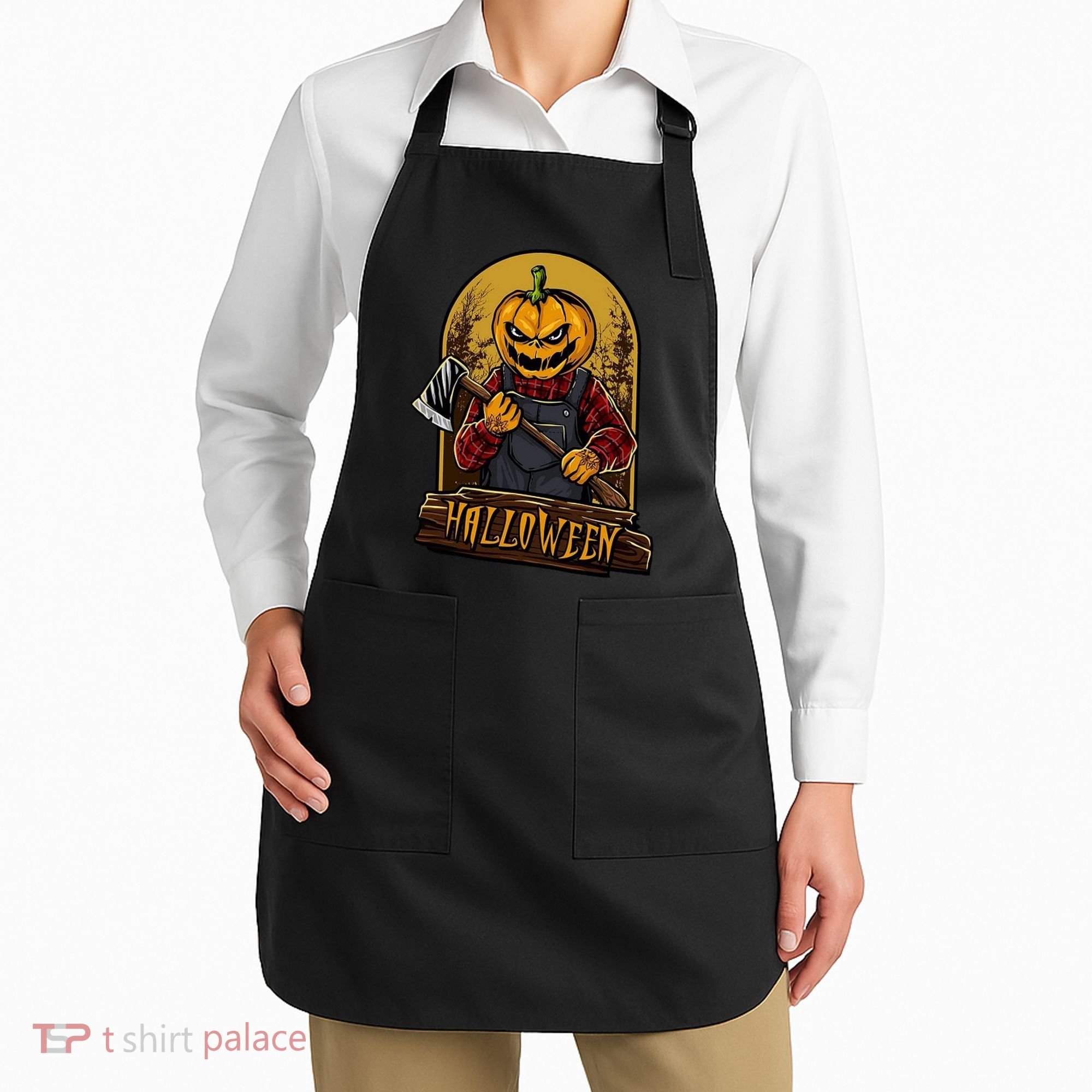 Jack O Lantern Reaper Pumpkin Apron