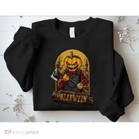 Jack O Lantern Reaper Pumpkin Sweatshirt thumb 2