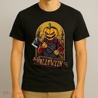 Jack O Lantern Reaper Pumpkin T-Shirt thumb 3