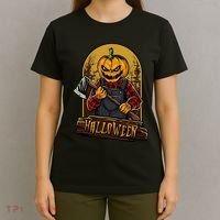 Jack O Lantern Reaper Pumpkin T-Shirt thumb 4
