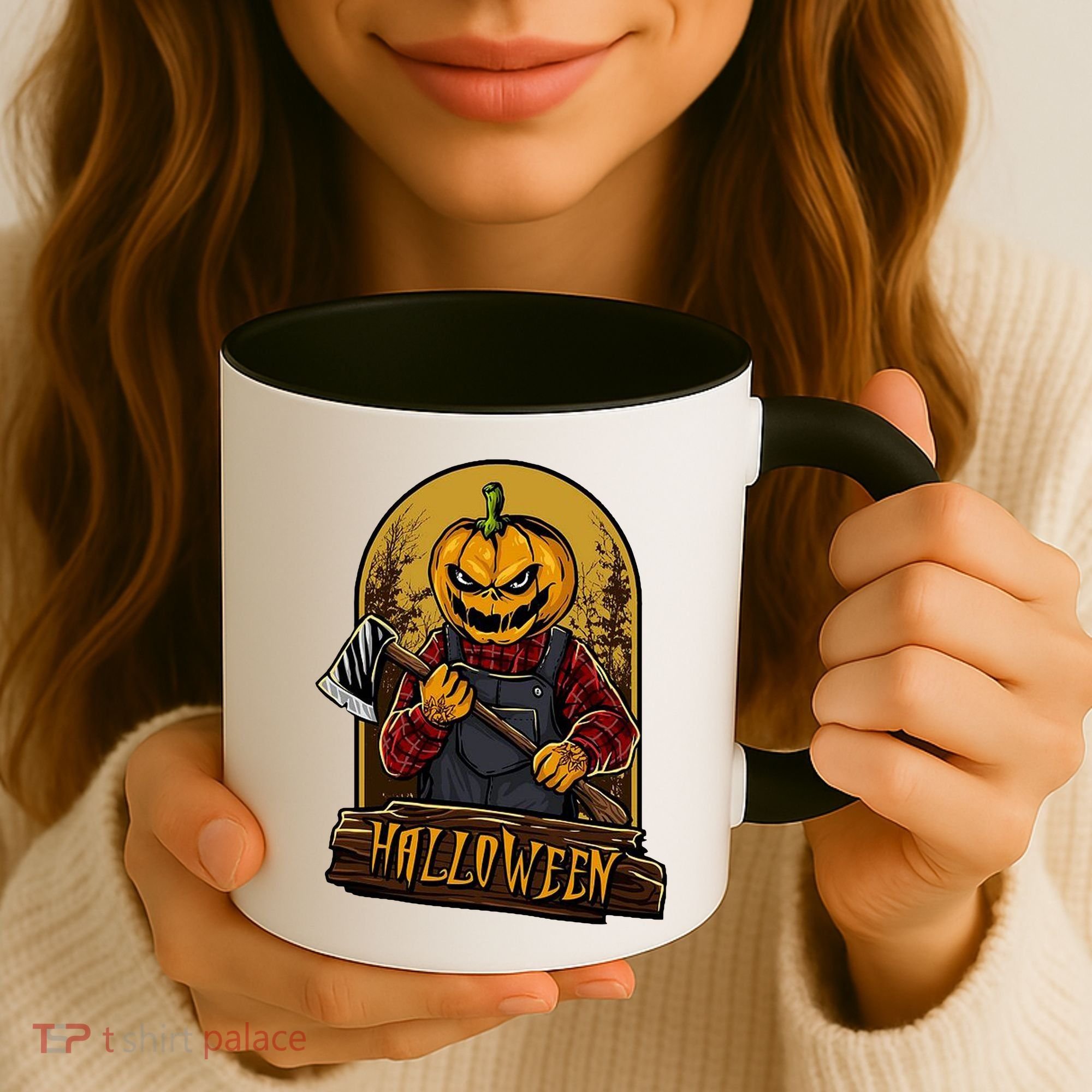 Jack O Lantern Reaper Pumpkin Coffee Mug
