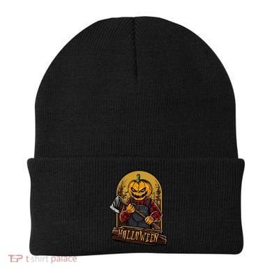 Jack O Lantern Reaper Pumpkin Beanie