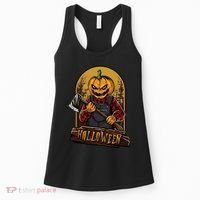 Jack O Lantern Reaper Pumpkin Women's Tank Top thumb 0