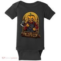 Jack O Lantern Reaper Pumpkin Baby Bodysuit thumb 0