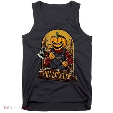 Jack O Lantern Reaper Pumpkin Tank Top