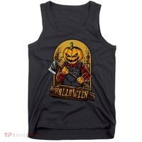 Jack O Lantern Reaper Pumpkin Tank Top thumb 0