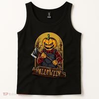 Jack O Lantern Reaper Pumpkin Tank Top thumb 2