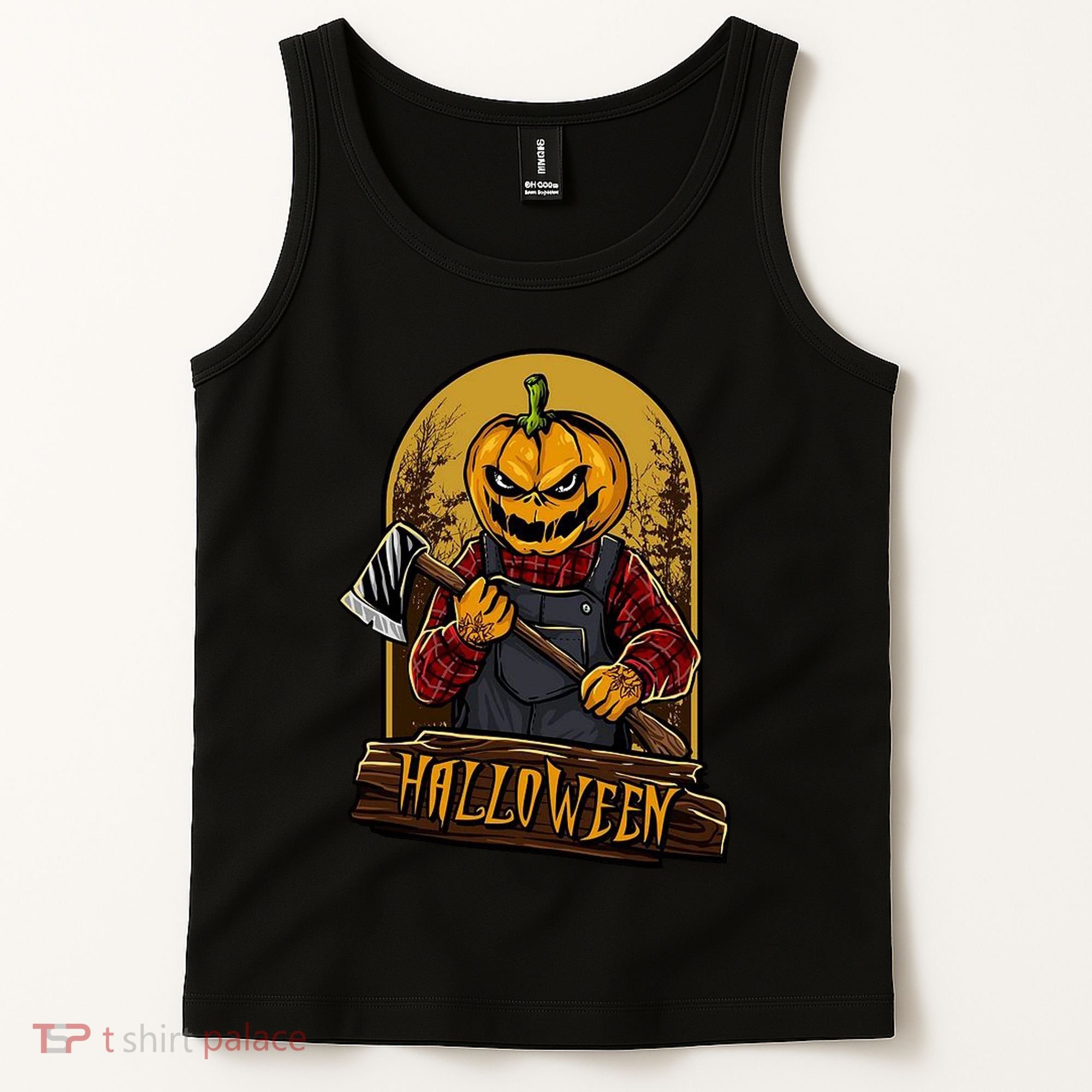 Jack O Lantern Reaper Pumpkin Tank Top