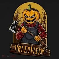 Jack O Lantern Reaper Pumpkin Women's Long Sleeve Shirt thumb 2