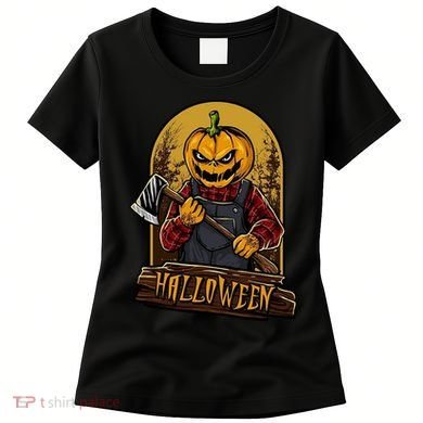 Jack O Lantern Reaper Pumpkin Women's T-Shirt