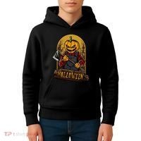 Jack O Lantern Reaper Pumpkin Kids Hoodie thumb 4