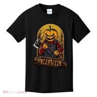 Jack O Lantern Reaper Pumpkin Kids T-Shirt thumb 0