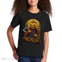 Jack O Lantern Reaper Pumpkin Kids T-Shirt thumb 2