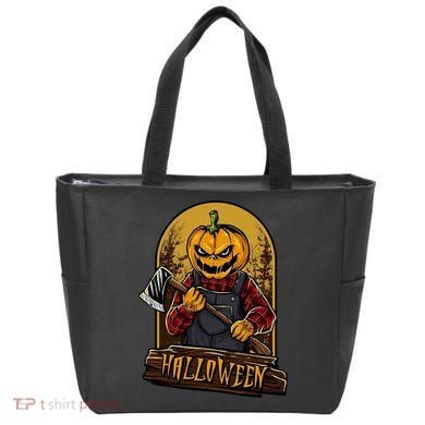 Jack O Lantern Reaper Pumpkin Tote Bag